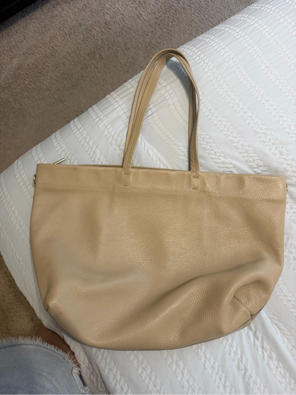 Cuyana Classic Easy Zipper Tote - Stone